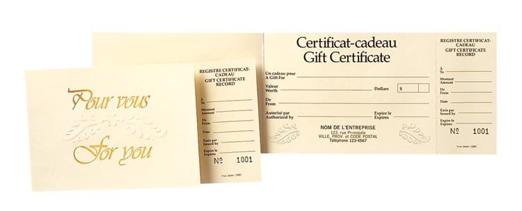Élégant certificat-cadeau Image